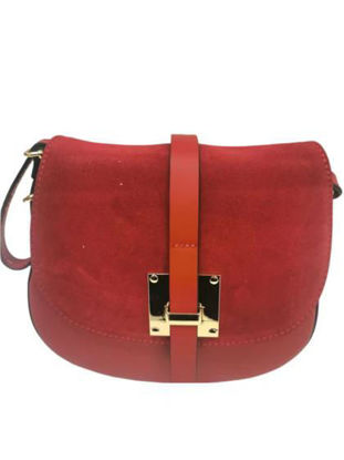 Picture of Shoulder bags in genuine wrinkle leather and suede